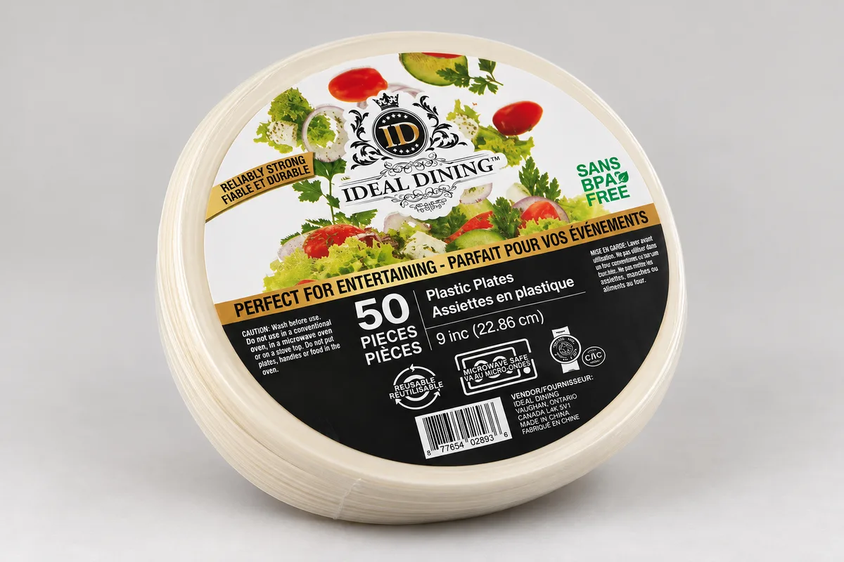 Étiquette produit bilingue en quadrichromie pour emballage alimentaire, avec code-barres