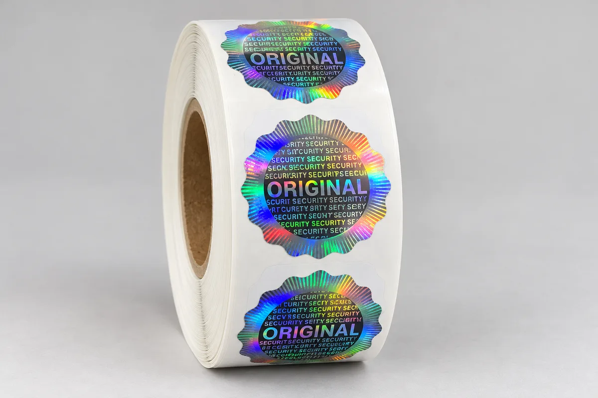 Etichette olografiche anticontraffazione «Original» personalizzate, in rotolo